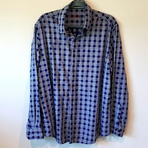 Blue Dress Shirt Size XL Tasso Elba